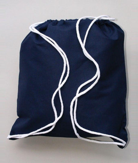 Navy Sport Drawstring Bags