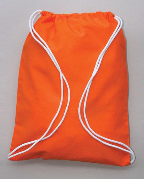 Orange Cotton Drawstring Bags
