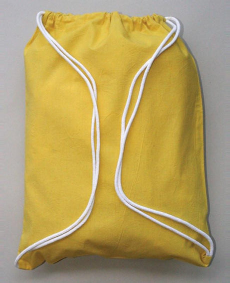 Yellow Cheap Drawstring Bags