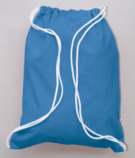 Caroline Blue Sport Cotton Drawstring Bags