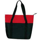Wholesale Zippered Shopping Bag Red/black