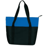 Affordable Zippered Shopping Bag Royal/Black