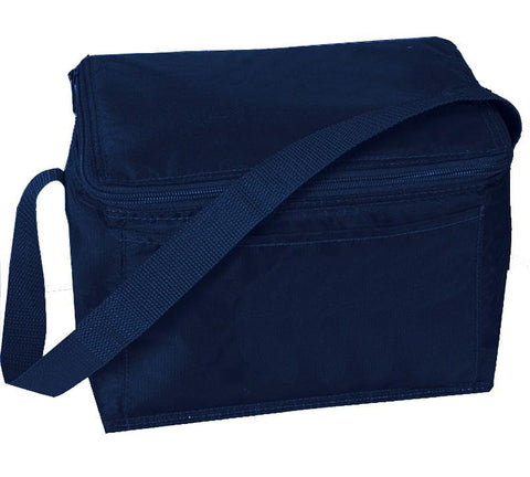 6 ct Wholesale Nylon Insulated 6-pack Lunch Cooler Bag - Pack of 6