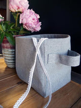 48 ct Recycled Canvas Storage Basket - RC779 - By Case
