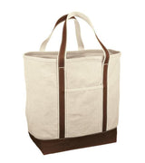 Durable Large Canvas Tote Bags Chocolate