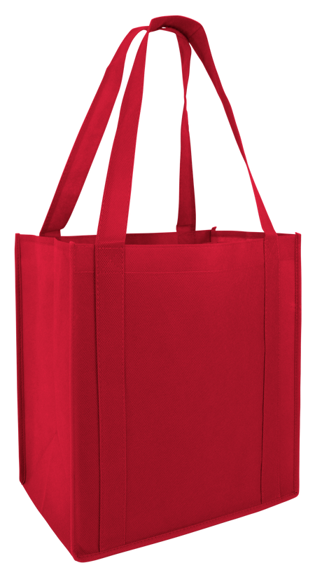 Cheap Grocery Shopping Tote Bag red