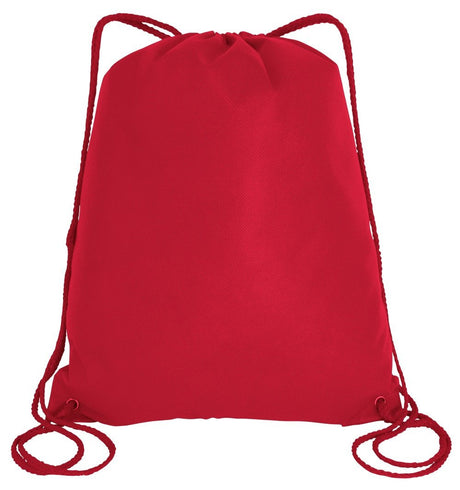 RED-Budget-Drawstring Bag-Large-Wholesale-Backpacks
