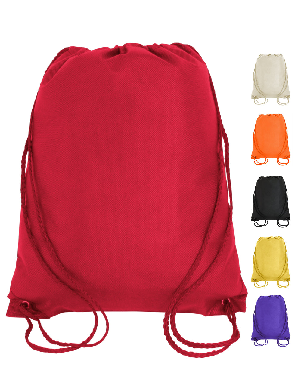 Jumbo Non-Woven Drawstring Cinch-Up Backpack