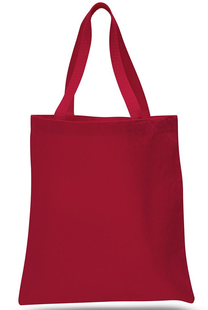 Affordable Heavy Canvas tote Bags Red
