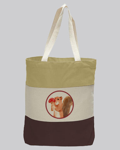 Customized Heavy Canvas Tote Bags Tri-Color - Personalized Tri-Color Tote Bags With Your Logo - TG259