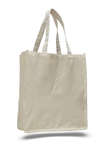 Jumbo Size Heavy Canvas Wide Shopper Tote Bag - TF240