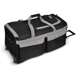 Discount Black / Charcoal Rolling Duffel Bag - Large Cheap