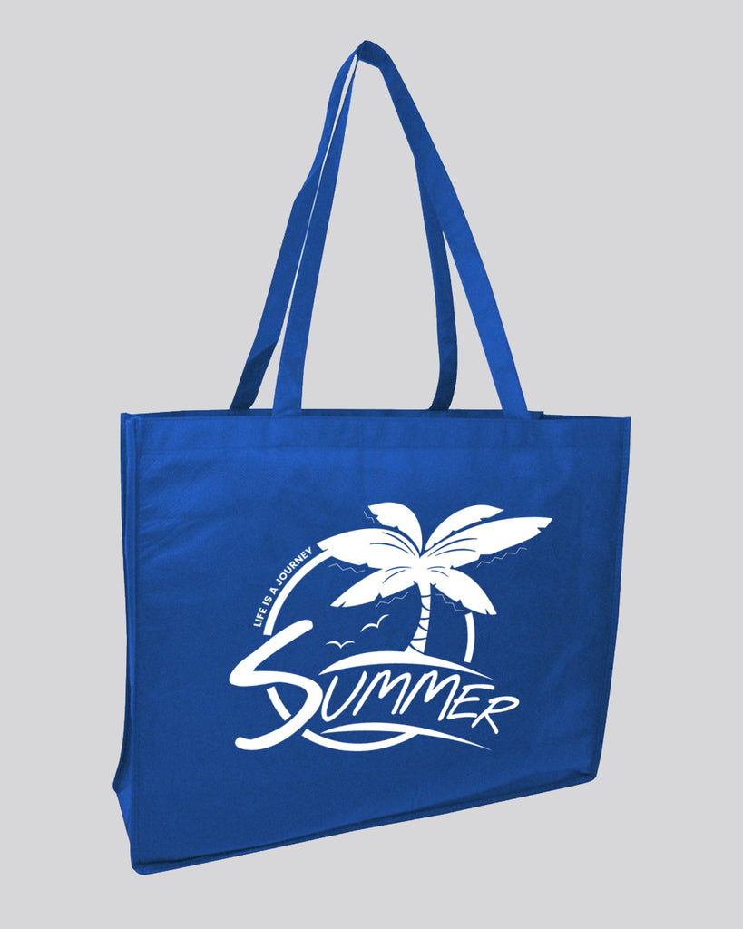 Custom Logo: Beach Tote Bags