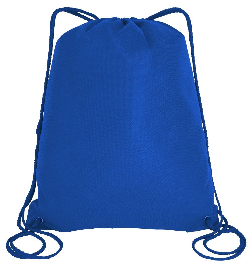 Blue store drawstring backpack