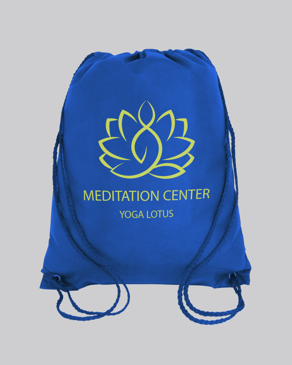 String bags with sales logo