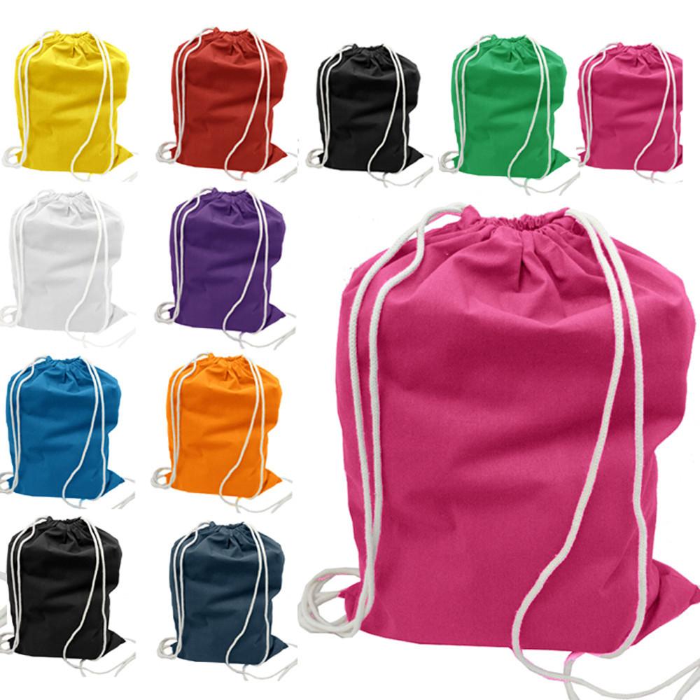 Set of 50 - Cotton Drawstring Bag / Cinch Packs- Blank BPK388