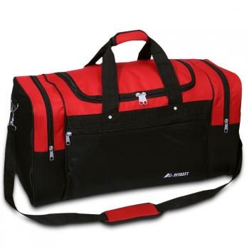 Discount Red / Black Sports Duffel - Large Cheap