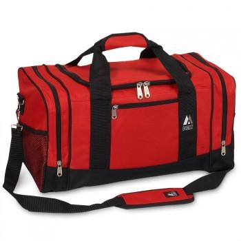 Discount Red / Black Sporty Gear Bag Cheap