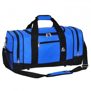 Bulk Royal Blue / Black Sporty Gear Bag Wholesale