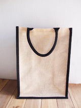 48 ct Affordable Natural Jute Blend Tall Tote - TJ909 - By Case
