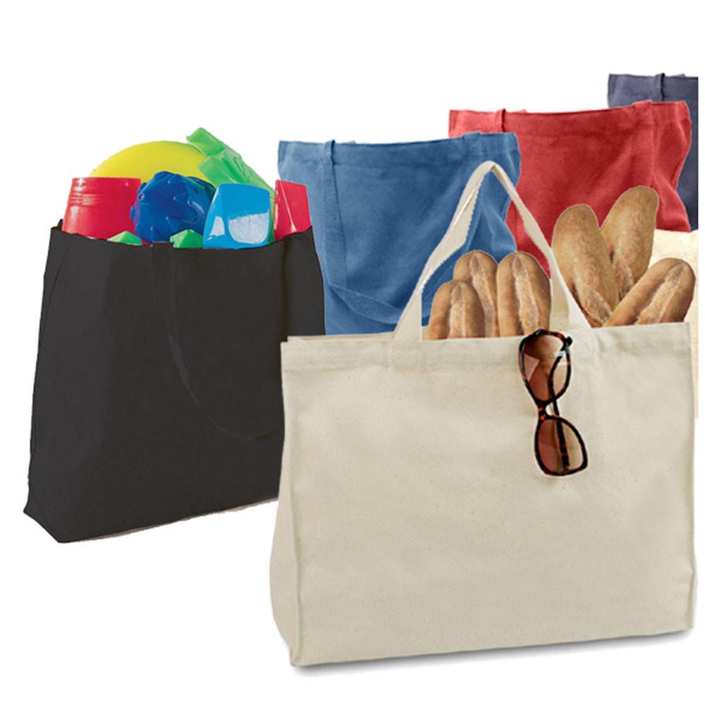 Jumbo Canvas Tote Bag - Wholesale Tote Bags with Long Web Handles