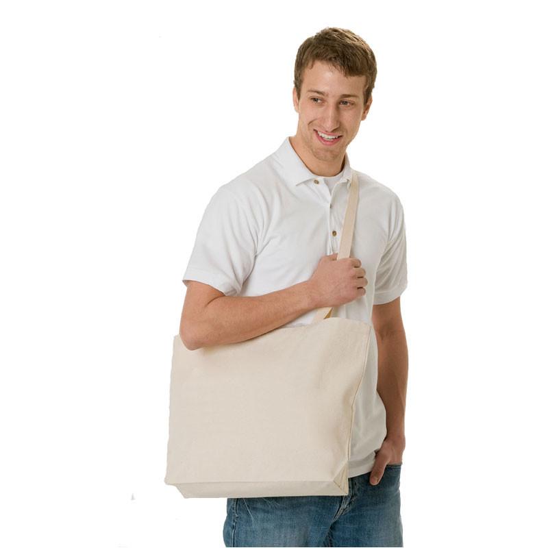 Large Promotional Canvas Value Messenger Tote Bags for Wholesale