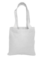 6" MINI Cotton Tote Bag with Fabric Handles