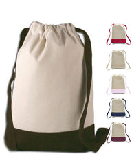 Cheap Wholesale Front Accessory Pocket Drawstring Backpack —