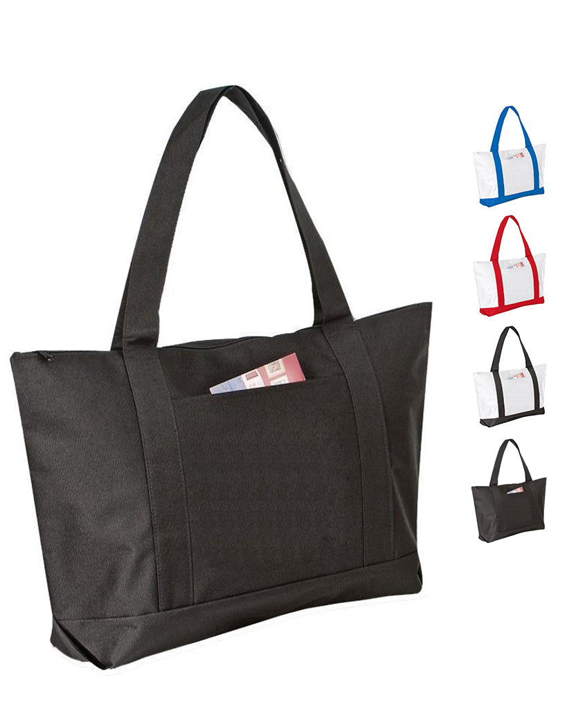 vinyl tote bags with zipper