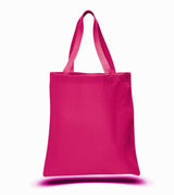 canvas tote bag promotional hot pink