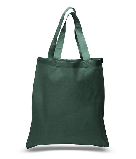 Forest green Economical Cotton Reusable Tote Bag 