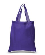 Cotton DurableTote Bags Purple