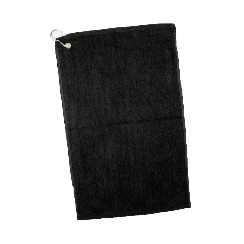 15x25 Black Hand Towels, Wholesale