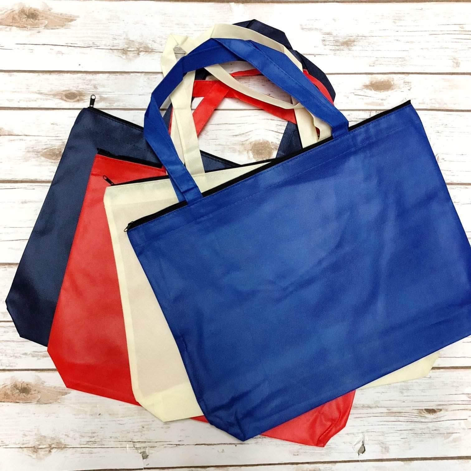 Zippered tote online bag