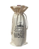 Save Water Drink Wine Design - Winery Tote Bags