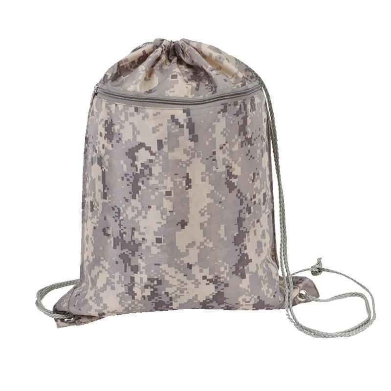 12 ct Digital Camo Drawstring Backpack By Dozen