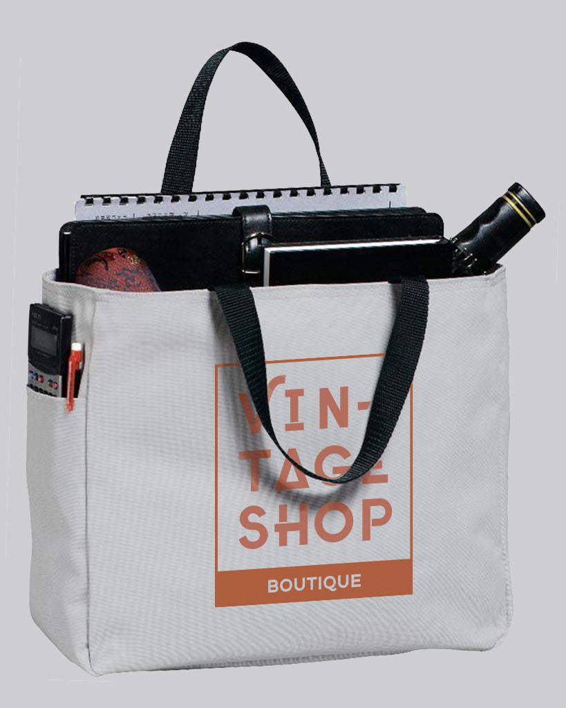 Custom Polyester Improved Essential Tote Bags - Sublimation Tote Bags