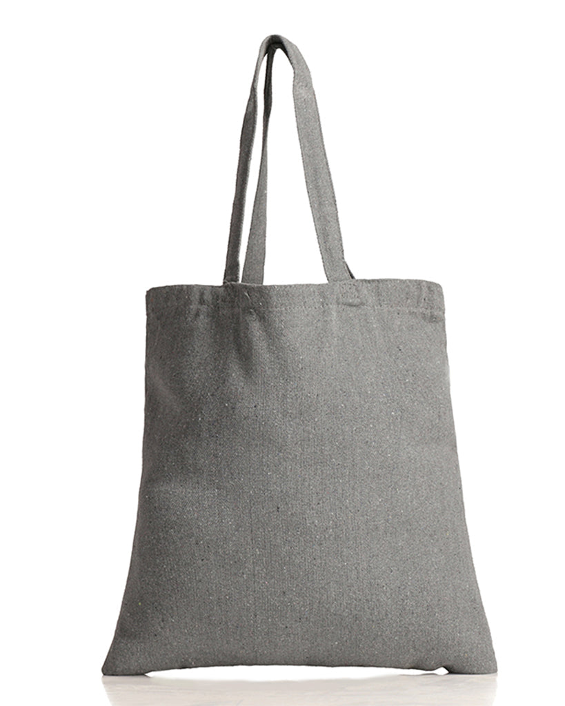 12 ct Recycled Sustainable Canvas Tote Bag - By Pack