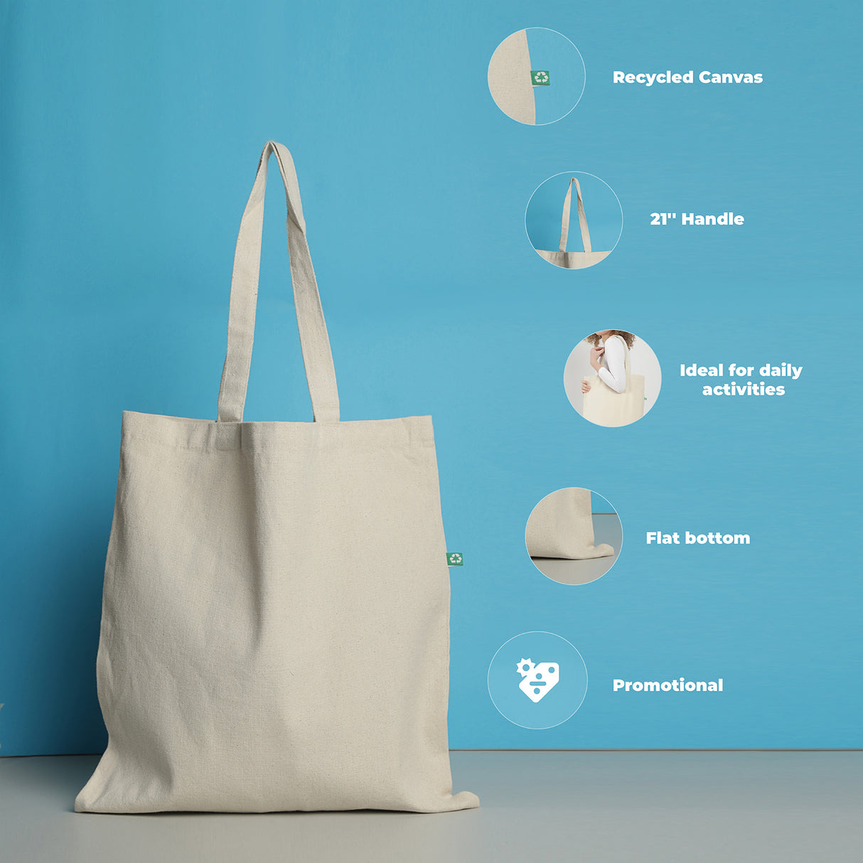 TBF Recycled Cotton Canvas Tote Bags - SR200