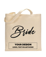 Black Color Bride Tote Bag - Bridal-Wedding Tote Bags
