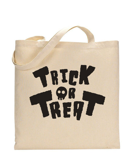 Black Color Trick or Treat - Halloween Tote Bags