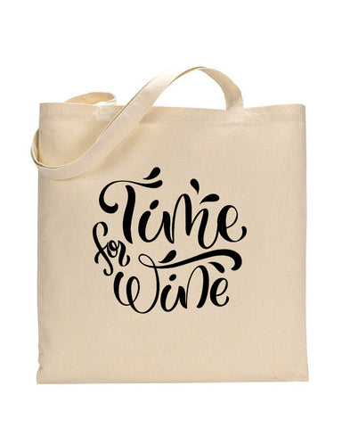 Time For Wine Design - Winery Tote Bags