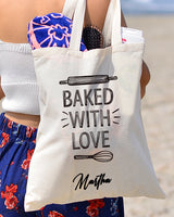 Baked With Love Design - Bakery Tote Bags