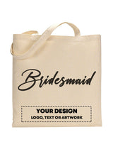Black Color Bridesmaid Tote Bag - Bridal-Wedding Tote Bags