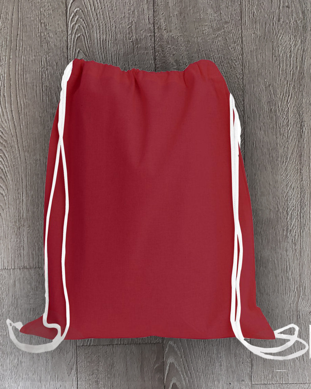 12 ct Blank 100% Cotton Drawstring Backpacks for Santa Sacks Bulk - By Dozen
