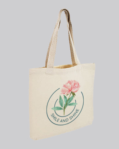 Small Canvas Tote Bags/Book Bags Customized - Personalized Small Bags With Your Logo - TC212