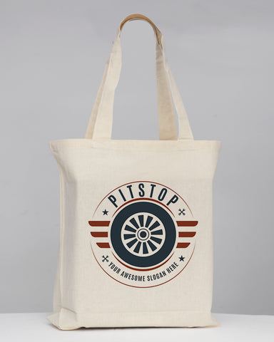 Gusseted Custom Tote Bags 100% Cotton / Logo Tote Bags With Bottom Gusset - TG110