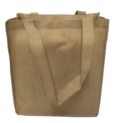 250 ct Standard Size Grocery Tote Bag W/Gusset - By Case