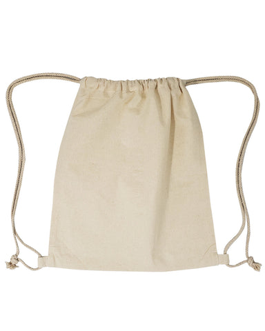 Closeout 100% Light Cotton Drawstring Cinch Bags - BPK12L