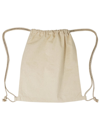 Affordable 100% Cotton Drawstring Cinch Bags - BPK12L